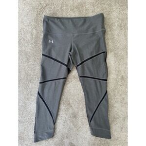 Women UA Compression Heat Gear Leggings - Size Large Grey